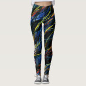 Bubblepazifische Leggings (Vorderseite)