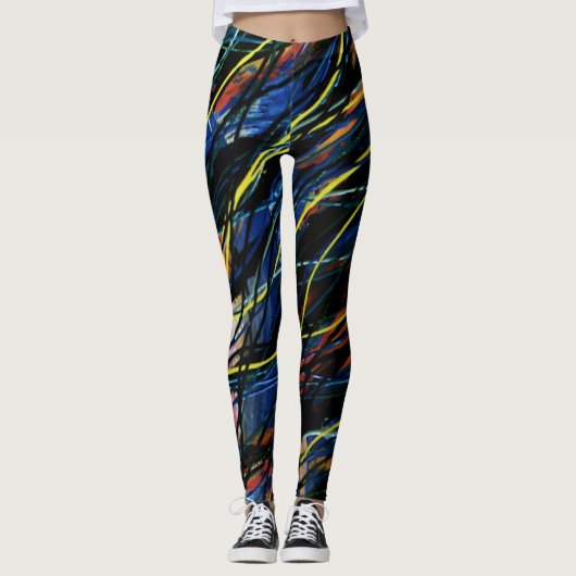Bubblepazifische Leggings (Vorderseite)