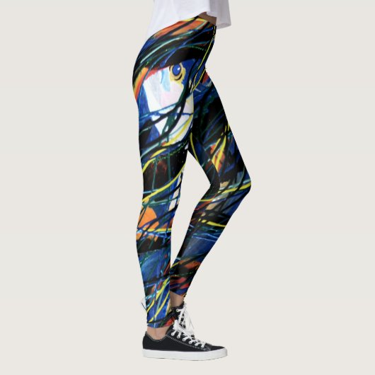 Bubblepazifische Leggings (Rechts)