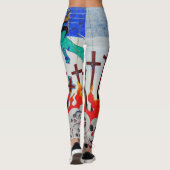 Bubblepazifische Leggings (Rückseite)