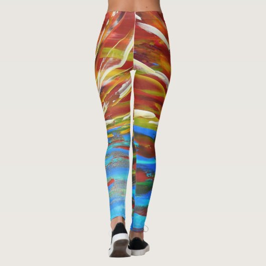 Bubblepazifische Leggings (Rückseite)