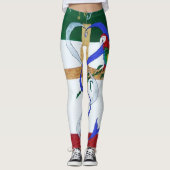 Bubblepazifische Leggings (Vorderseite)