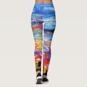 Bubblepazifische Leggings (Rückseite)