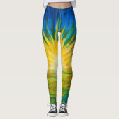 Bubblepazifische Leggings (Vorderseite)