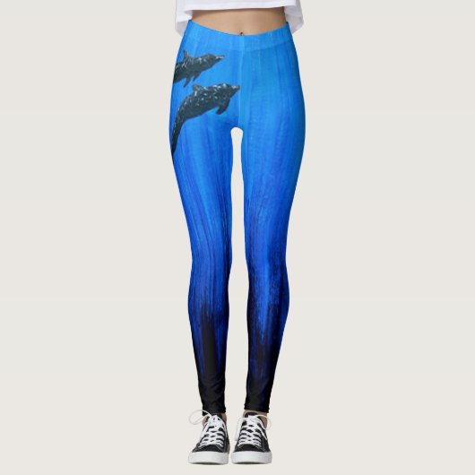 Bubblepazifische Leggings (Vorderseite)