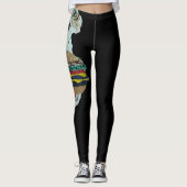 Bubblepazifische Leggings (Vorderseite)
