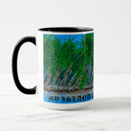 Bubblepazifische Tasse, wartet meine Insel Paradis Tasse