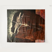 Bubblepazifische Wandtapeten Wandteppich (Vorderseite (Horizontal))