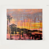 Bubblepazifische Wandteppiche, Dana Wachturm Wandteppich (Vorderseite (Horizontal))