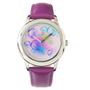 BUBBLES - Abstraktes Bild des Fraktals Kunst - Armbanduhr