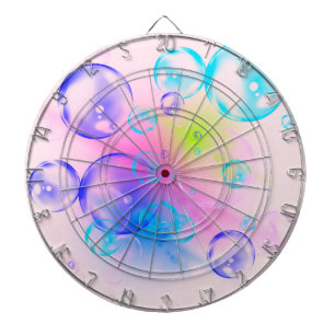 BUBBLES - Abstraktes Bild des Fraktals Kunst - Dartscheibe