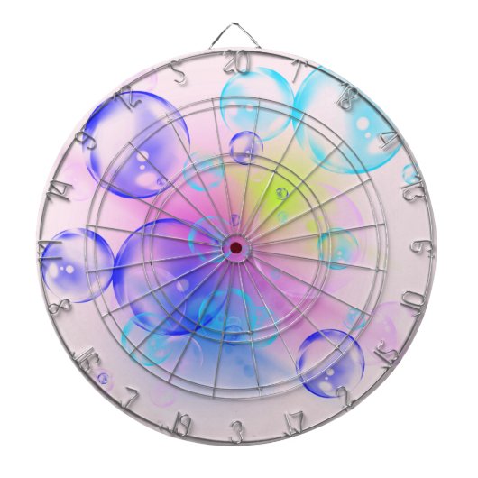 BUBBLES - Abstraktes Bild des Fraktals Kunst - Dartscheibe (vorne)