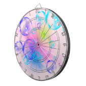 BUBBLES - Abstraktes Bild des Fraktals Kunst - Dartscheibe (Vorderseite rechts)