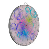 BUBBLES - Abstraktes Bild des Fraktals Kunst - Dartscheibe (Vorderseite Links)