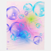 BUBBLES - Abstraktes Bild des Fraktals Kunst - Fleecedecke (Vorderseite)