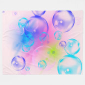 BUBBLES - Abstraktes Bild des Fraktals Kunst - Fleecedecke (Vorderseite (Horizontal))