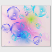 BUBBLES - Abstraktes Bild des Fraktals Kunst - Geschenkpapier (Flach)