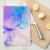 BUBBLES - Abstraktes Bild des Fraktals Kunst - Geschirrtuch (Viertel Falte)