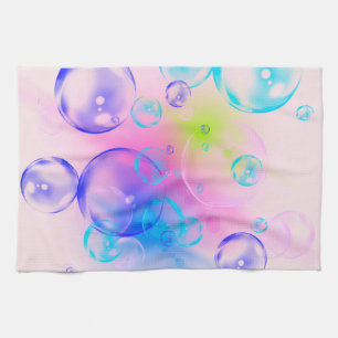 BUBBLES - Abstraktes Bild des Fraktals Kunst - Geschirrtuch