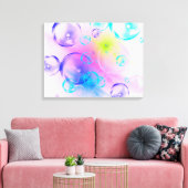 BUBBLES - Abstraktes Bild des Fraktals Kunst - Leinwanddruck (Insitu (Wohnzimmer))