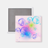 BUBBLES - Abstraktes Bild des Fraktals Kunst - Magnet (Vorderseite/Rückseite)