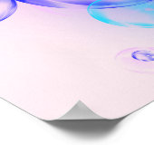 BUBBLES - Abstraktes Bild des Fraktals Kunst - Poster (Ecke)