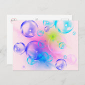BUBBLES - Abstraktes Bild des Fraktals Kunst - Postkarte (Vorne/Hinten)