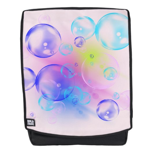 BUBBLES - Abstraktes Bild des Fraktals Kunst - Rucksack (Vorderseite)