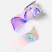 BUBBLES - Abstraktes Bild des Fraktals Kunst - Satinband (Rückseite)