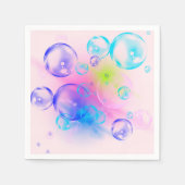 BUBBLES - Abstraktes Bild des Fraktals Kunst - Serviette (Vorderseite)