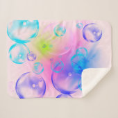 BUBBLES - Abstraktes Bild des Fraktals Kunst - Sherpadecke (Vorderseite (Horizontal))