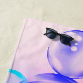 BUBBLES - Abstraktes Bild des Fraktals Kunst - Strandtuch (Beispiel)