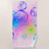 BUBBLES - Abstraktes Bild des Fraktals Kunst - Strandtuch (Vorderseite)