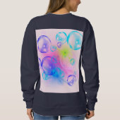 BUBBLES - Abstraktes Bild des Fraktals Kunst - Sweatshirt (Rückseite)