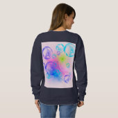 BUBBLES - Abstraktes Bild des Fraktals Kunst - Sweatshirt (Schwarz voll)