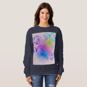 BUBBLES - Abstraktes Bild des Fraktals Kunst - Sweatshirt (Vorne ganz)