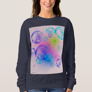 BUBBLES - Abstraktes Bild des Fraktals Kunst - Sweatshirt