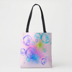 BUBBLES - Abstraktes Bild des Fraktals Kunst - Tasche