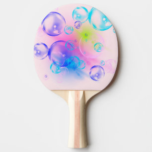 BUBBLES - Abstraktes Bild des Fraktals Kunst - Tischtennis Schläger