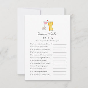 Bubbles and Brew Paarschauer Trivia-Spiele Einladung