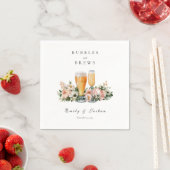 Bubbles and Brews Paarbaby-Party Serviette (Beispiel)