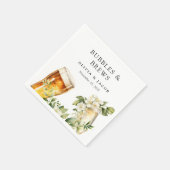 Bubbles and Brews Paarschauer Serviette (Ecke)