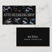 BUBBLES AUTO DETAILLIERTE AUTO REPAIR-GESCHÄFTSKAR VISITENKARTE (Vorne/Hinten)