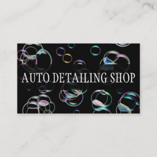 BUBBLES AUTO DETAILLIERTE AUTO REPAIR-GESCHÄFTSKAR VISITENKARTE