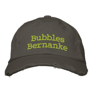 Bubbles Bernanke Bestickte Kappe
