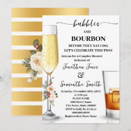 Bubbles & Bourbon Before I do Winter Dusche Einladung