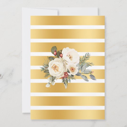 Bubbles & Bourbon Before I do Winter Shower Einladung (Rückseite)