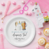 Bubbles Braut und Windeln auch! Babyparty Pappteller (Party)