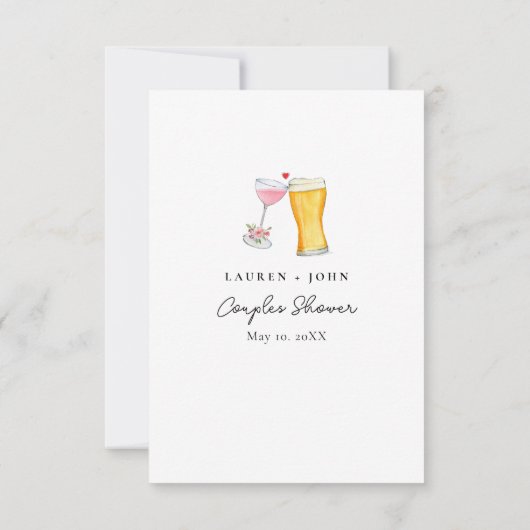 Bubbles & Brew "Wo waren sie?" Duschspiele Einladung (Rückseite)