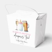 Bubbles Brews and Diapers Too! Baby Shower Geschenkschachtel (Rückseite)